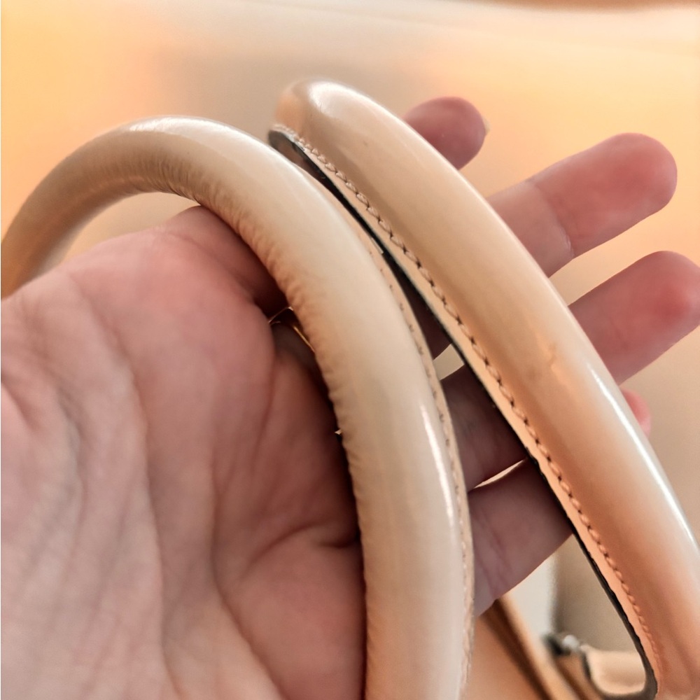 LOEWE Amazona 36 “Powder Pink” Tan Calfskin Leather Handbag RETAIL $4600+ - Picture 8 of 16